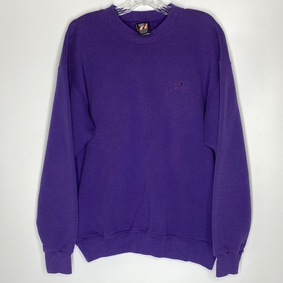 Vintage USA Olympic Purple Sweatshirt Size Large - Picture 1 of 8